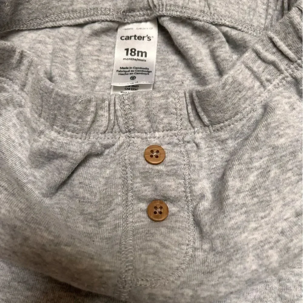 Gap Carter Set of 2 Cotton Soft Pants for Baby 18 Months Old Unisex EUC